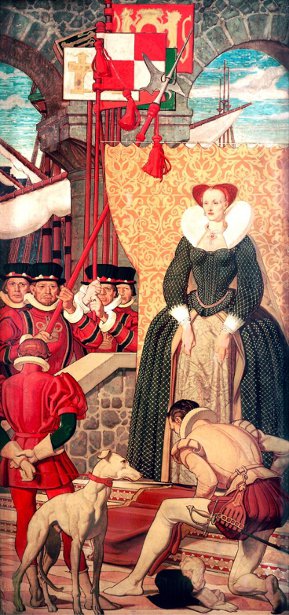 Queen Elizabeth I And Sir Walter Raleigh